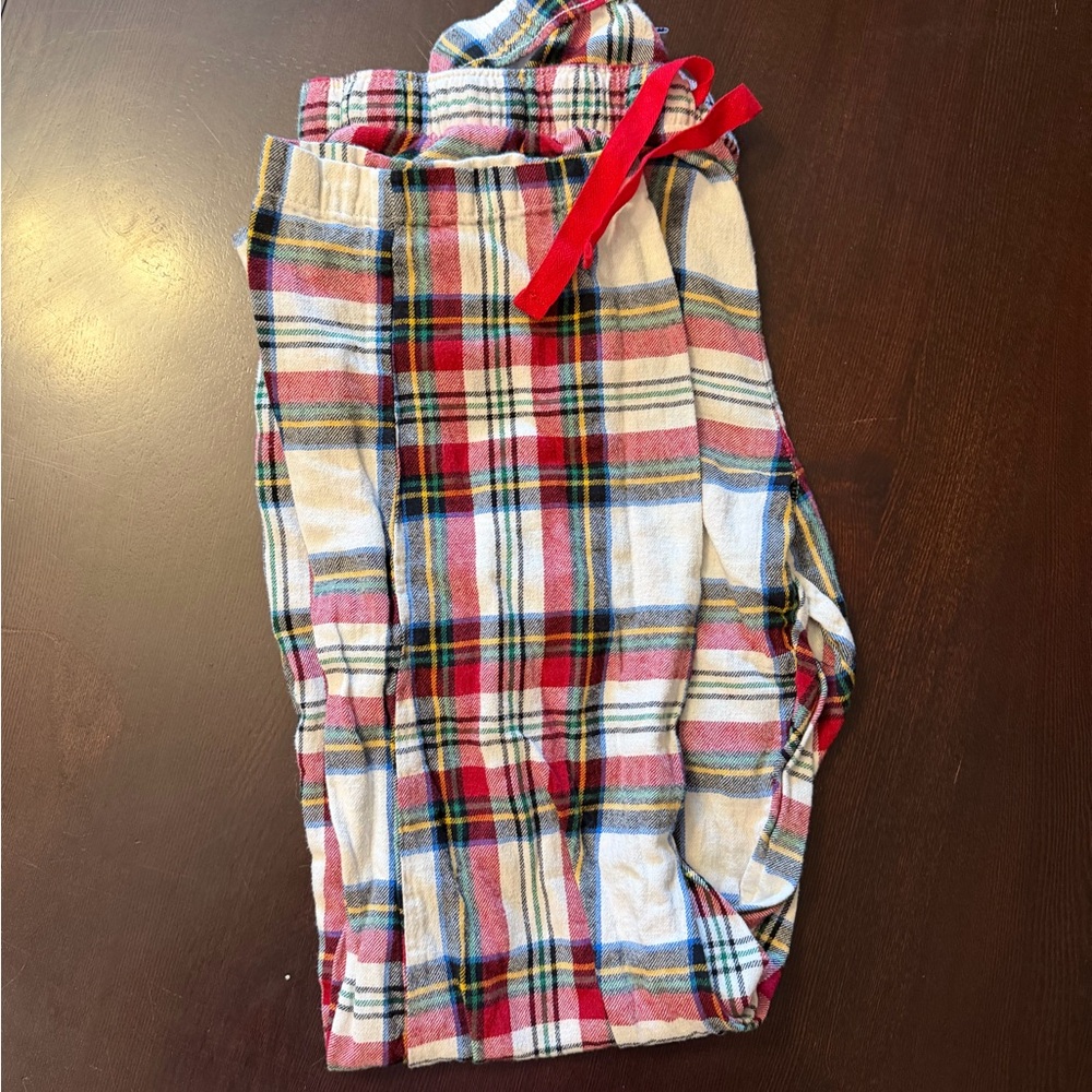 Tall Plaid Lounge Pants with Red Accents